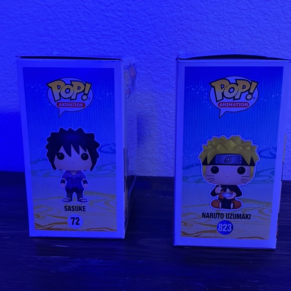 Naruto Uzumaki 823 Funko pop Box Lunch exclusive, and Sasuke 72 Funko pop - Picture 4 of 10